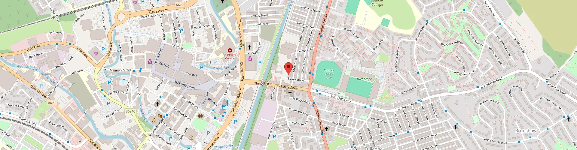 Map of ESP - School Playground Equipment Supplier, Eastham Place, Burnley, UK