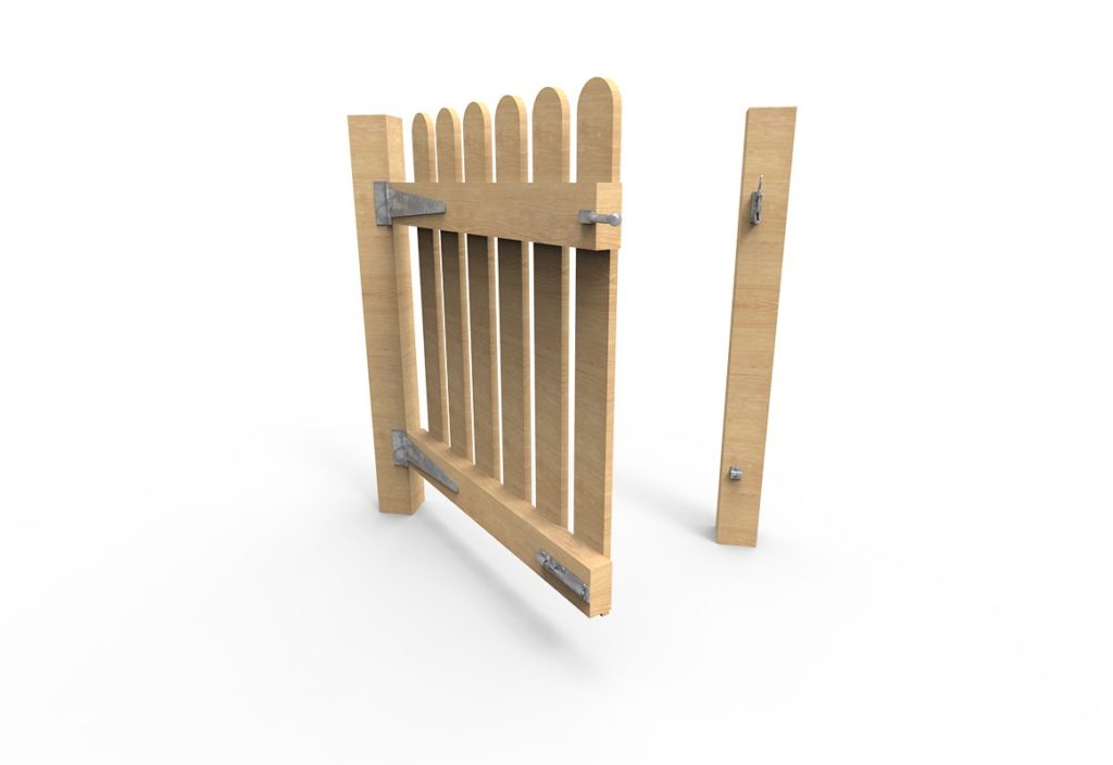 Picket Fencing – Gate – (1.0m x 1.0m)