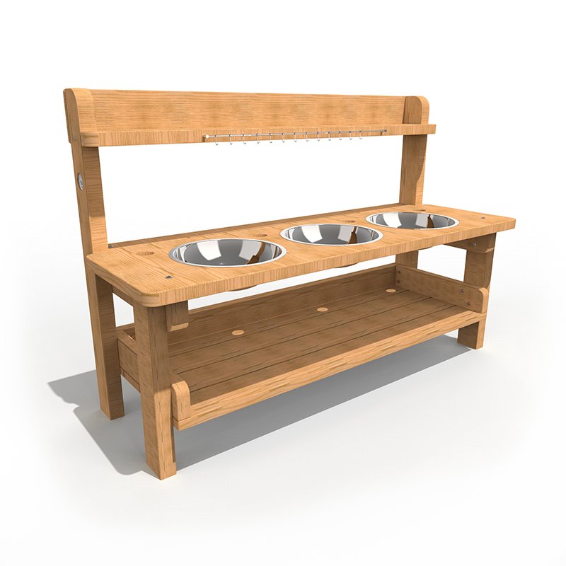 Mud Kitchen – Triple Bowl