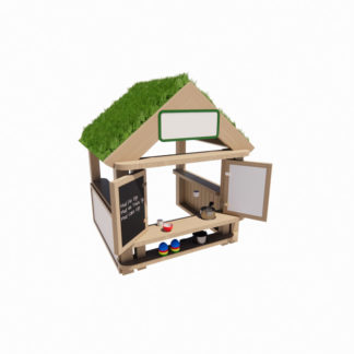 an image of a Village Hut with Hatch Opening