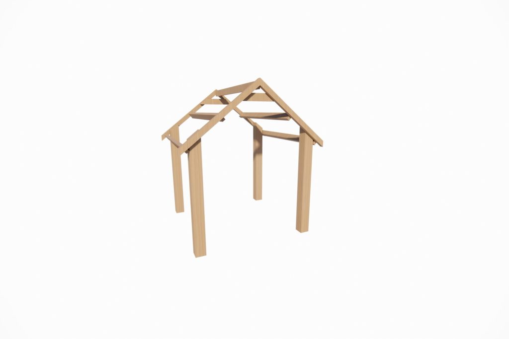 OPEN ENDED HOUSE FRAME