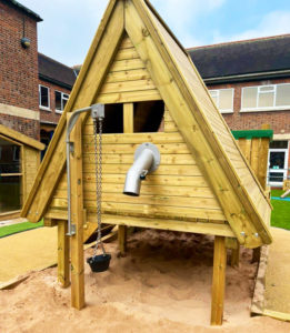 an image of a Raised Den and Sand Discovery Zone