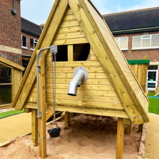 an image of a Raised Den and Sand Discovery Zone
