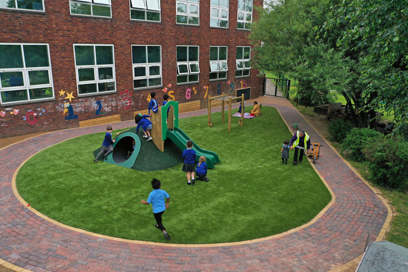 Take a look at Sacred Heart Catholic Primary Playground in Leeds