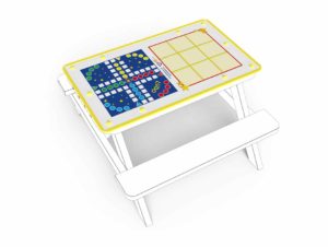 an image of a Table top - Small - O+X`s & Ludo - incl Game Pieces