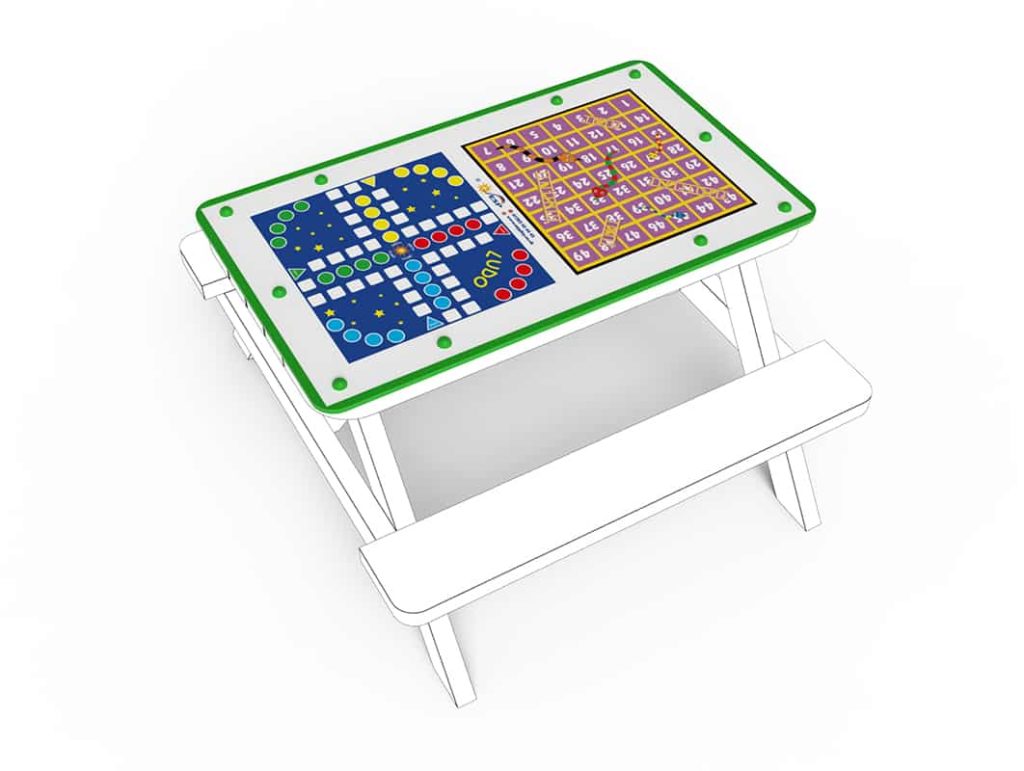 Small Table Top Snakes & Ladders & Ludo – incl Game Pieces