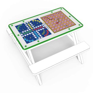 an image of a Small Table Top Snakes & Ladders & Ludo - incl Game Pieces
