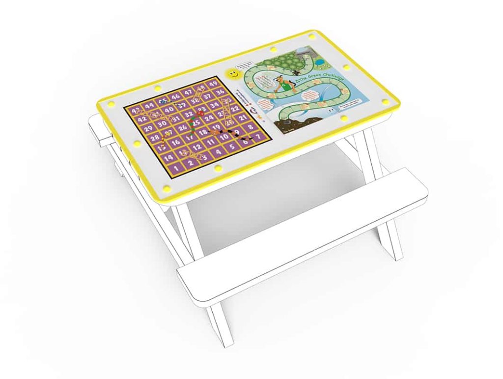 Table Top Snakes & Ladders & Green Challenge – incl Pieces