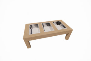 an image of a Mud Making Table with Three Tubs