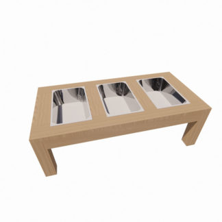 an image of a Mud Making Table with Three Tubs