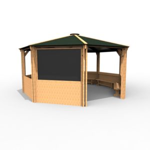 an image of a Octagonal Shelter - Blackboard Panel Addition (each)
