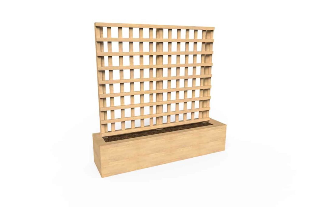 Planter with Trellis – Medium