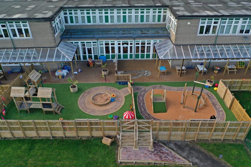 An Early Years Playground in Sheffield at Rainbow Forge Academy