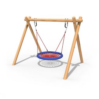 an image of a Wooden Nest Swing
