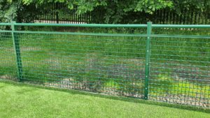 Spectator Rail on a grass field