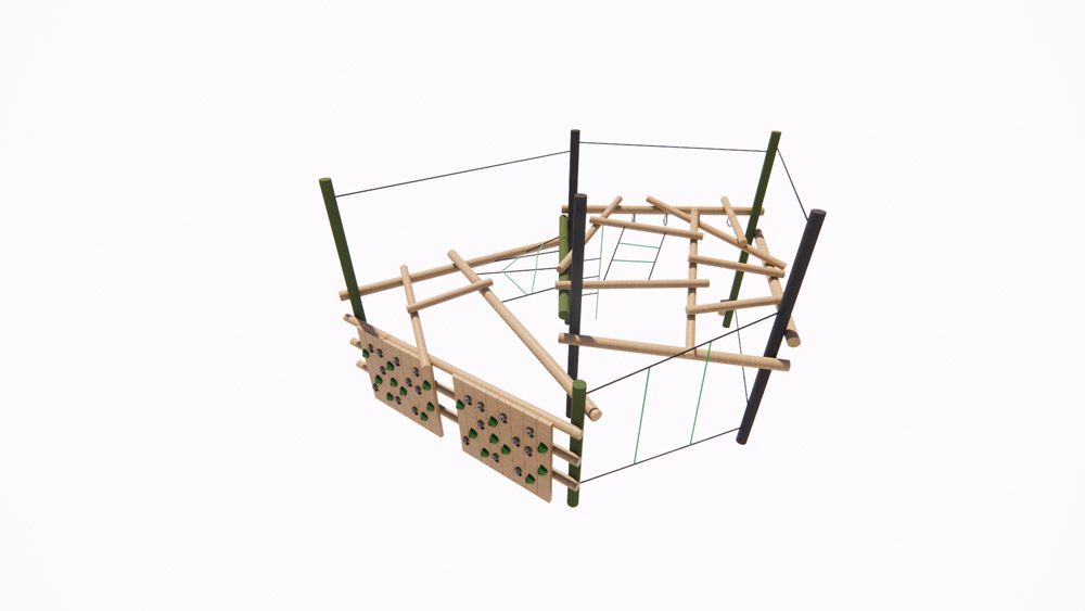 Huntsman with Climbing Wall