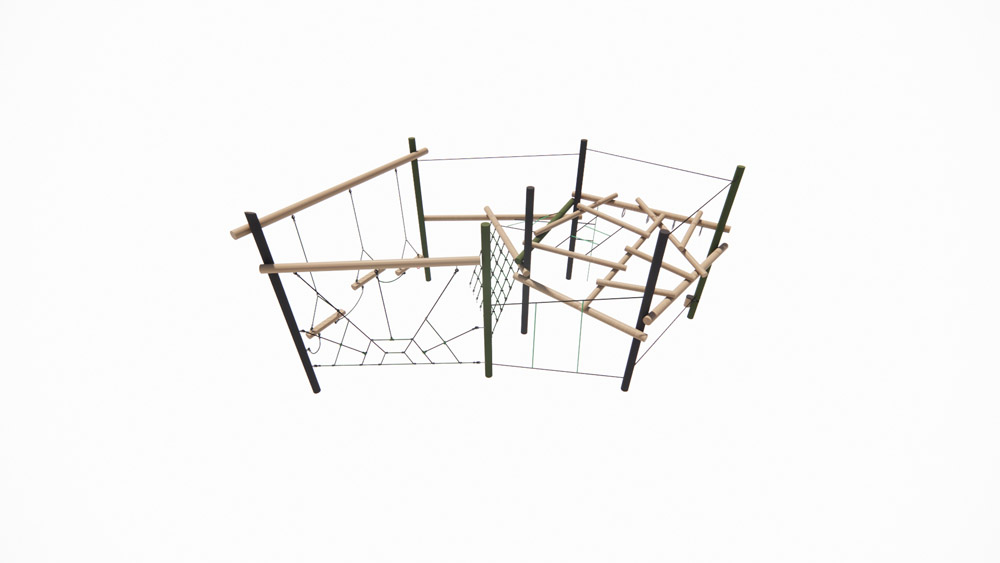 Huntsman Trail with Log Pass