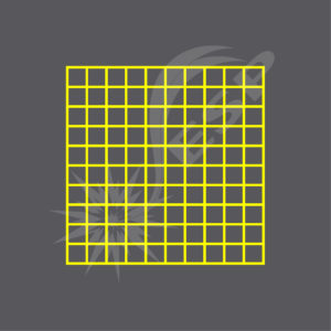 an image of a Yellow 100 Square Grid Blank 4m x 4m