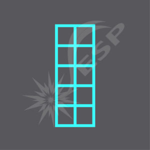 an image of 10 Square (5x2) on the ground