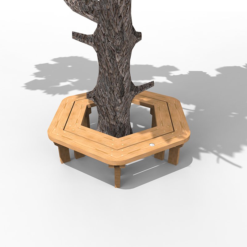 Hexagonal Tree Bench