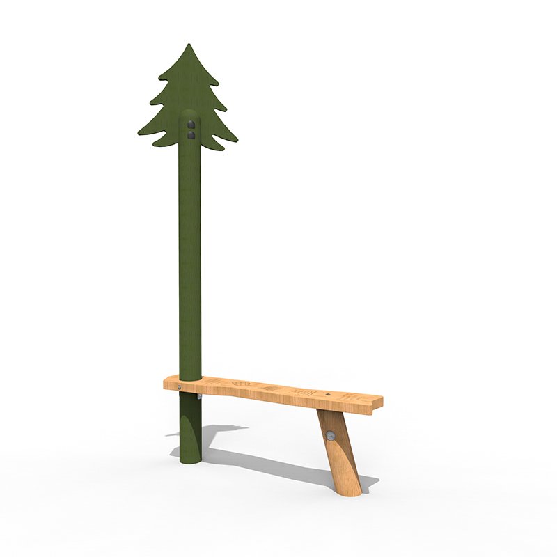Crooked Pine Tree Bench – Short