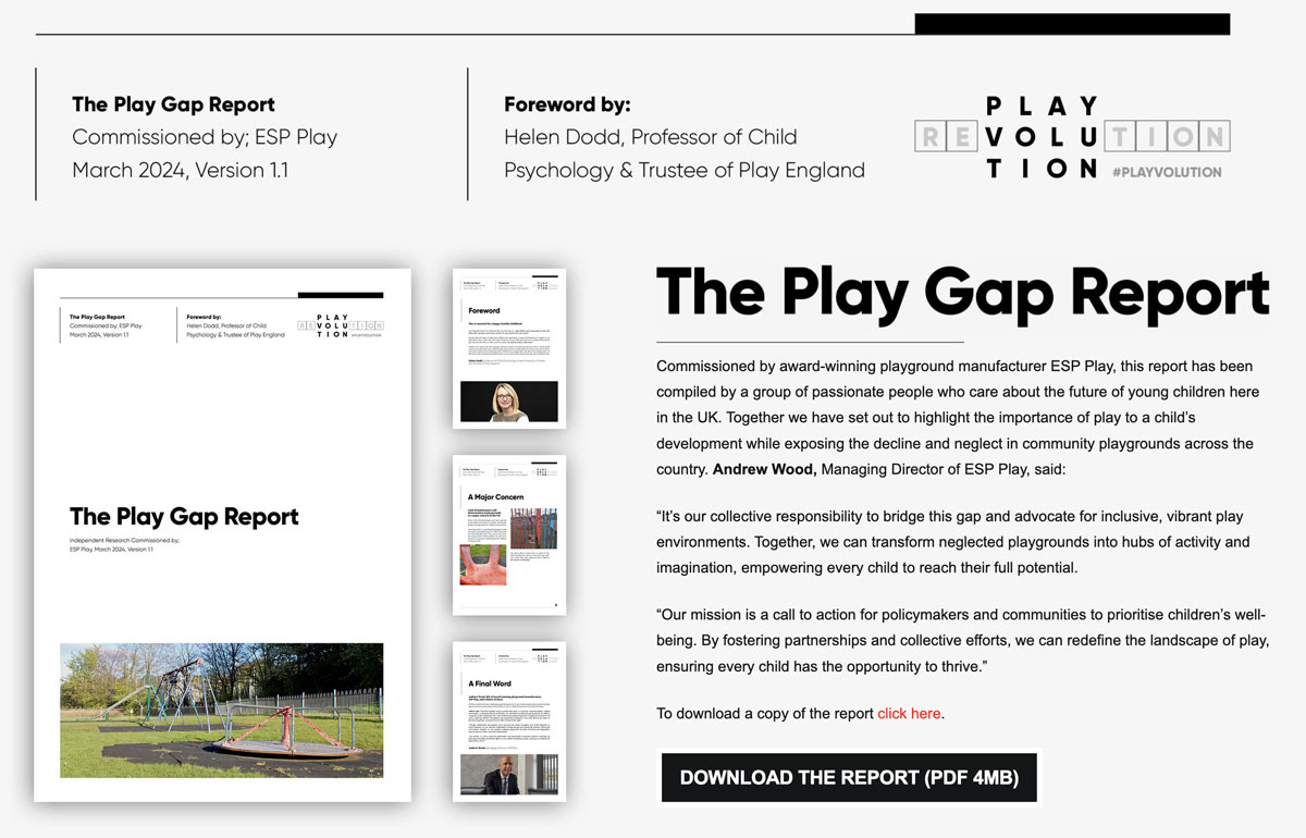 The Play Gap Report