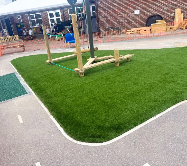 Hinchley Wood School playground after installation, photo 1