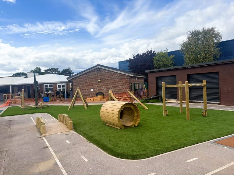 Hinchley Wood School playground after installation, photo 2
