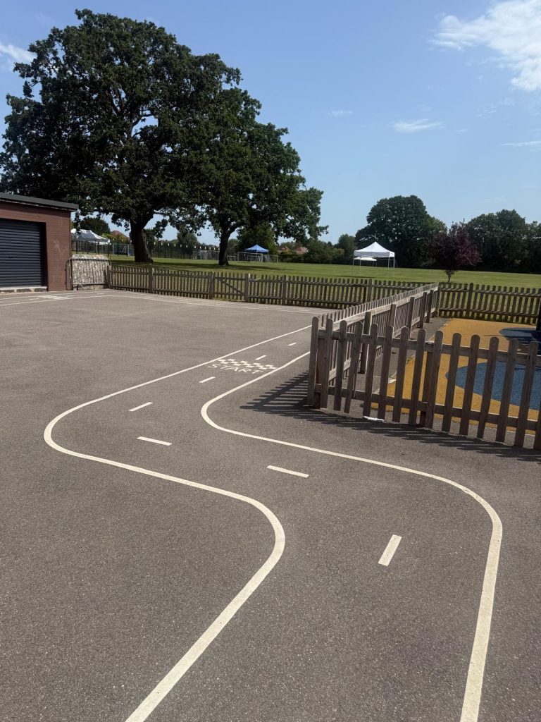 Hinchley Wood School playground before installation, photo 1
