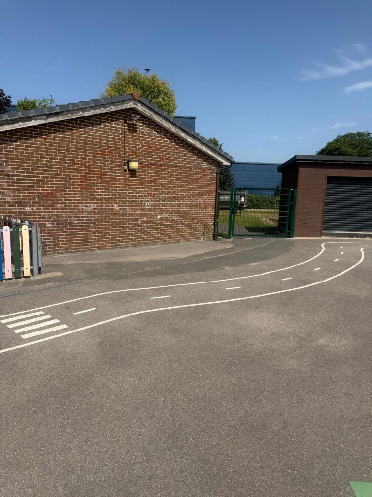 Hinchley Wood School playground before installation, photo 6