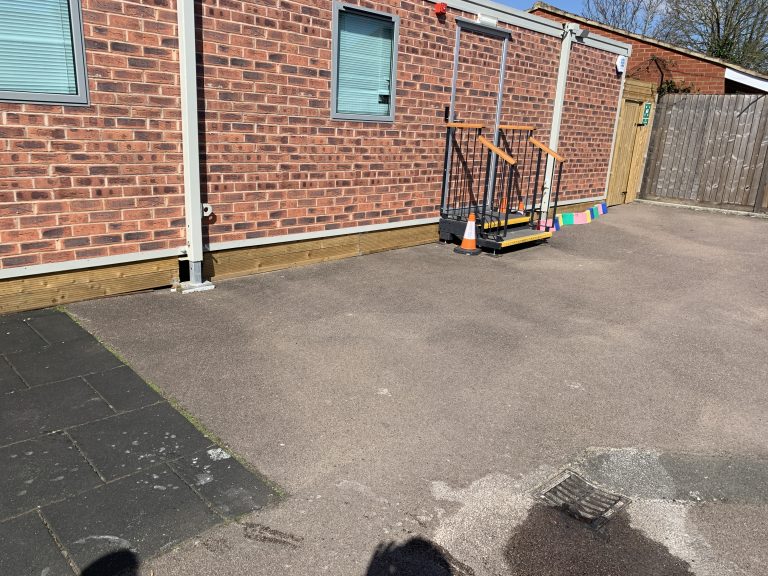 Pathways School playground before installation, photo 1