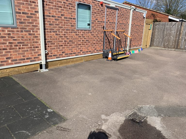 Pathways School playground before installation, photo 2